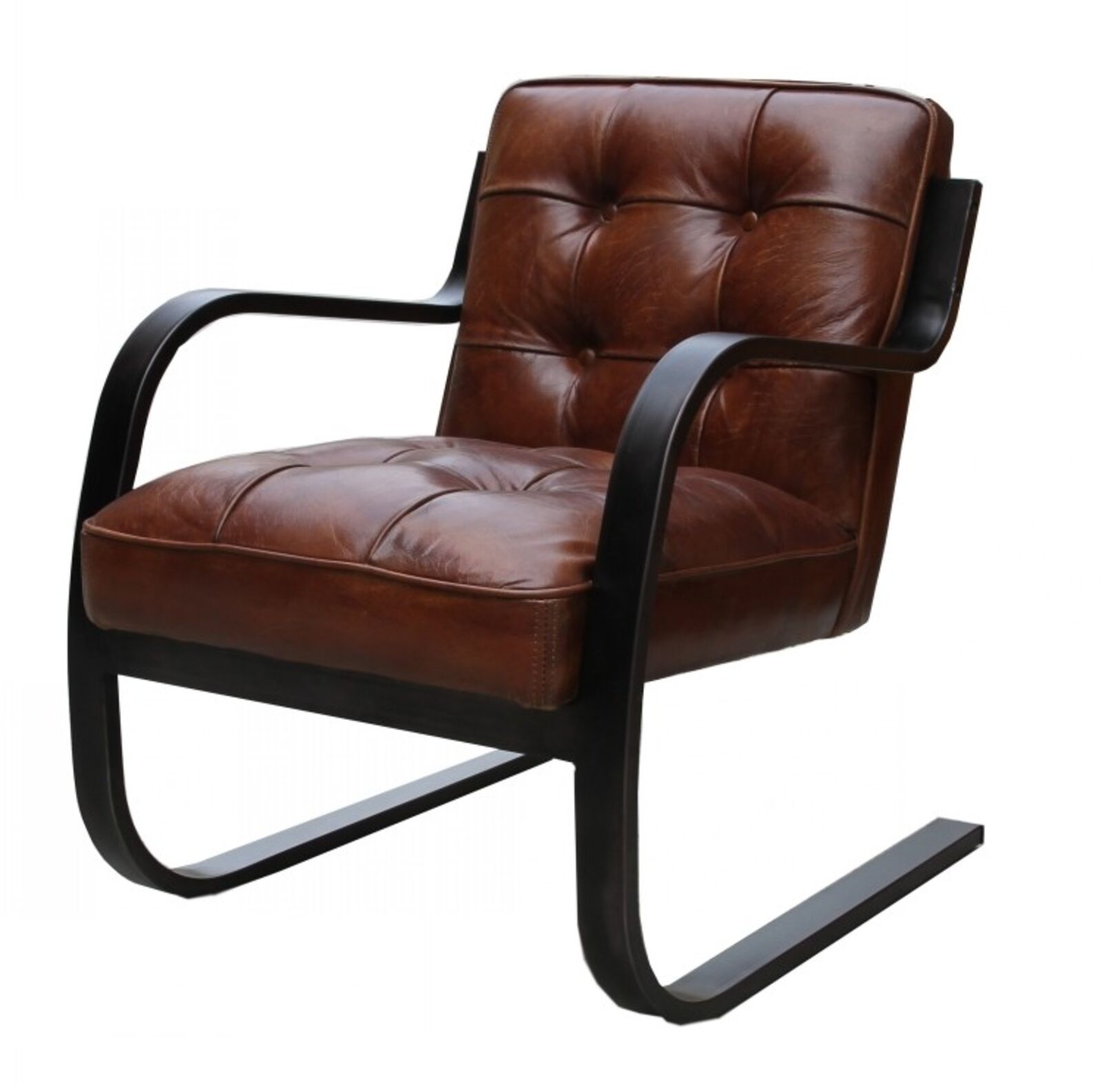 Product photograph of Pullman Vintage Leather Armchair from Designer Sofas 4U