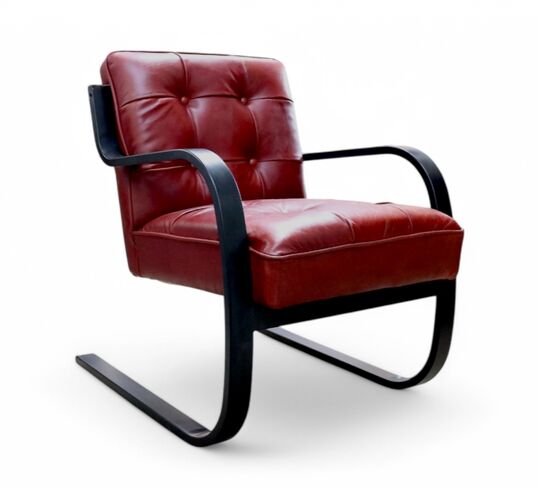 Pullman Vintage Rouge Red Leather Armchair