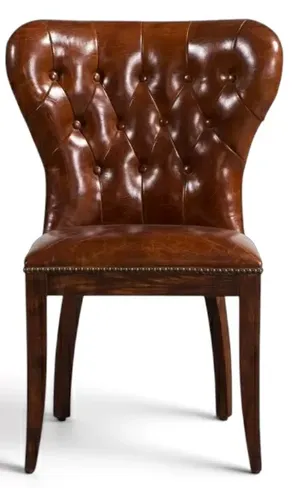Richmond Chesterfield Vintage Distressed Leather Dining Chair