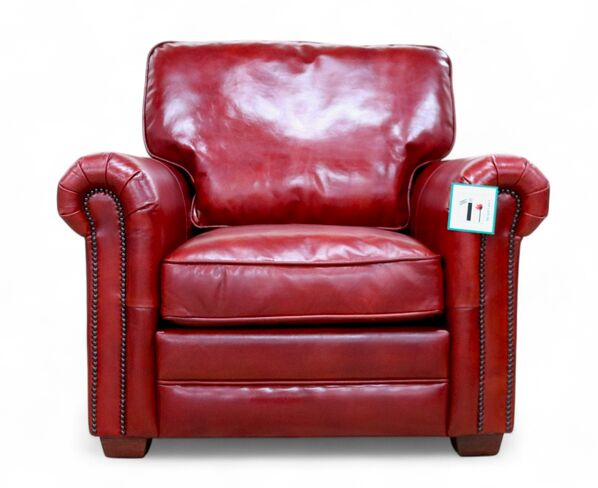 Sloane Red Vintage Retro Distressed Leather Armchair