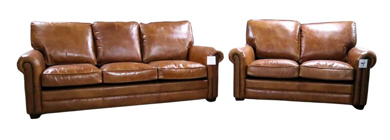 Product photograph of Sloane 3 2 Vintage Retro Distressed Leather Sofa Suite from Designer Sofas 4U