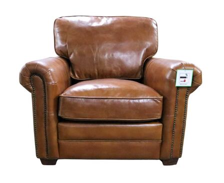 Sloane Vintage Tan Retro Distressed Leather Armchair