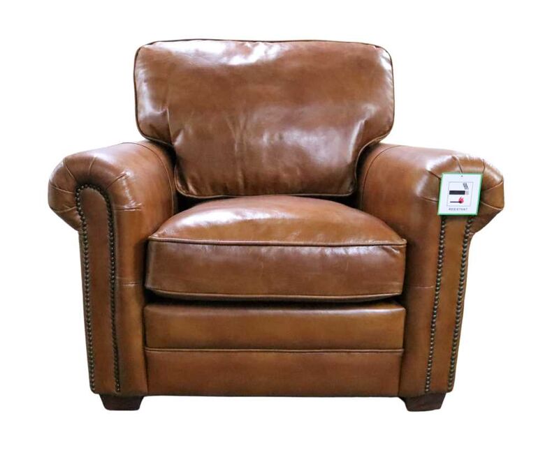 Product photograph of Sloane Tan Vintage Retro Distressed Leather Armchair from Designer Sofas 4U