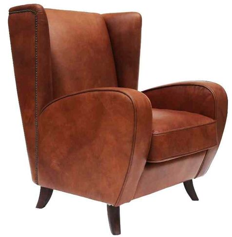 Thomas Vintage Distressed Leather Armchair
