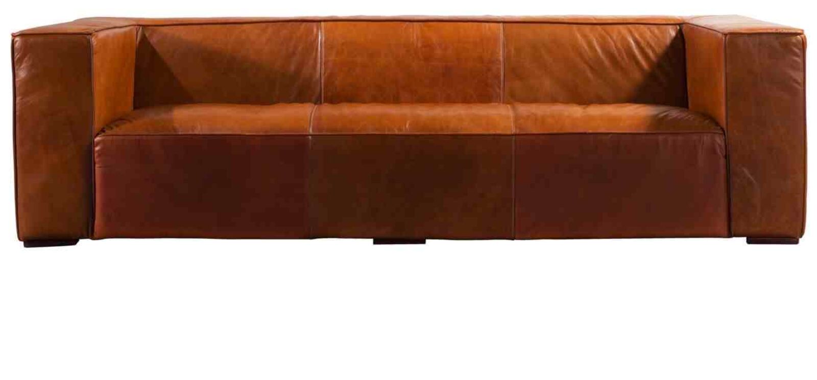 Product photograph of Tribeca Vintage Distressed Leather Sofa from Designer Sofas 4U