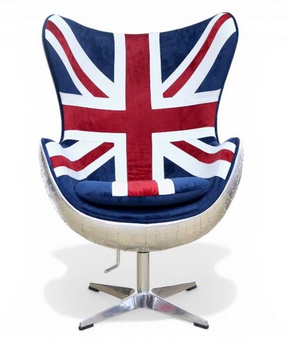 Union Jack Designer Egg Chair – Modern Statement Piece