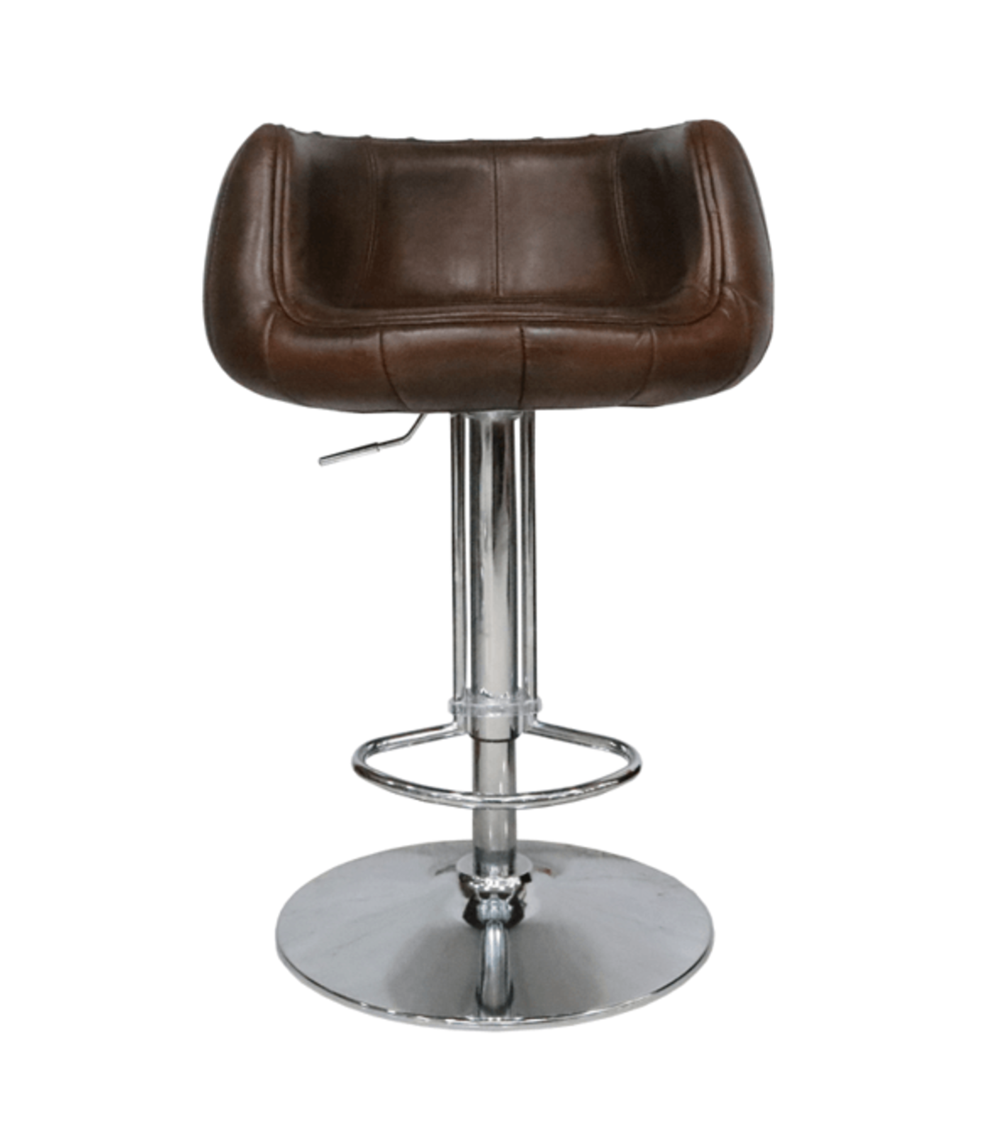 Product photograph of Vintage Brown Distressed Leather Barstool from Designer Sofas 4U