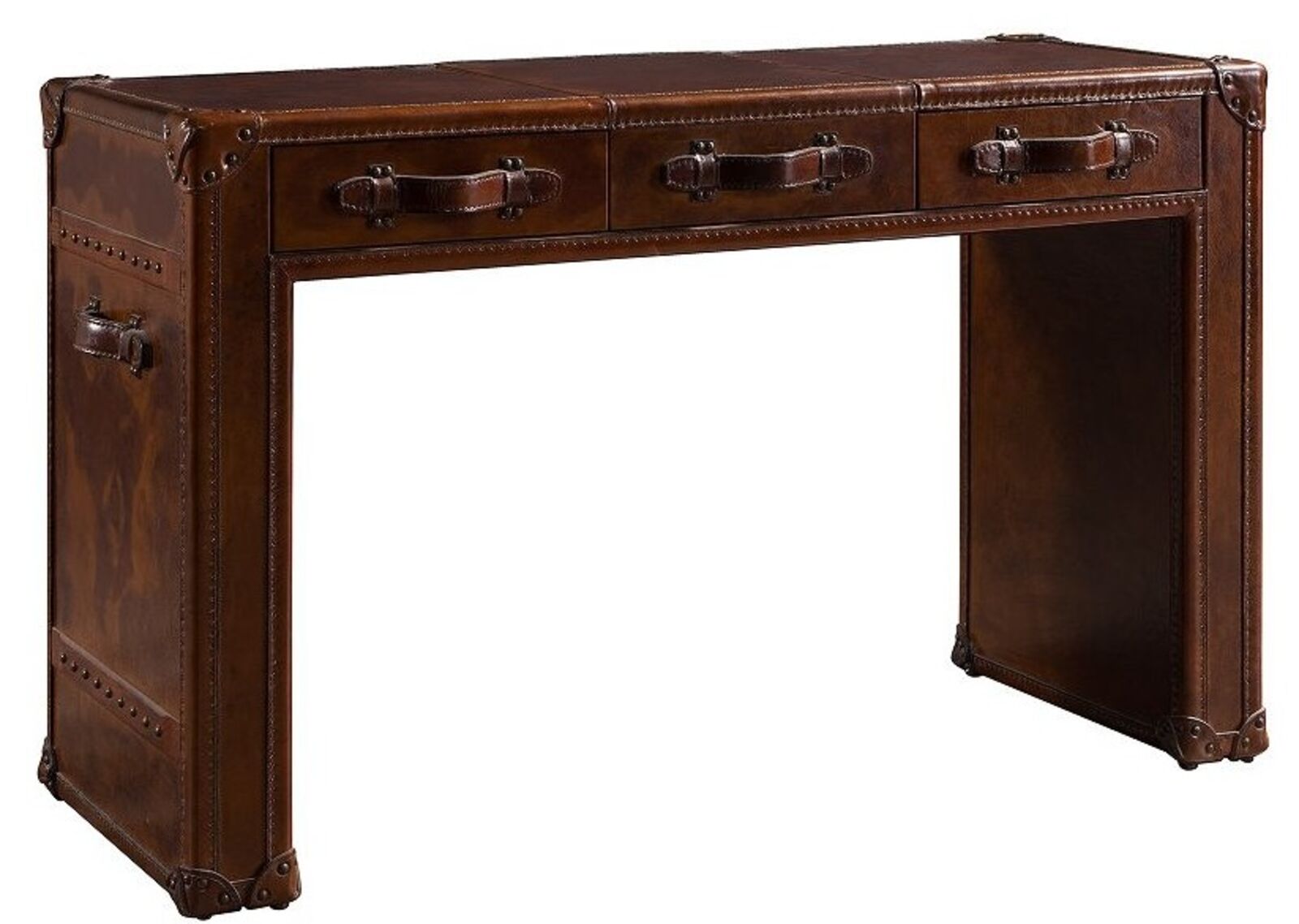 Product photograph of Vintage Leather Desk from Designer Sofas 4U