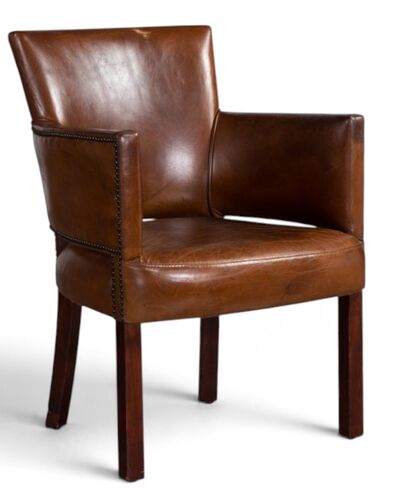 Vintage Leather Dining Carver Chair
