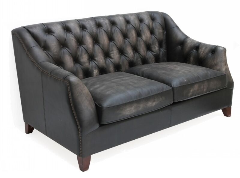 Product photograph of Viscount William Vintage Distressed Leather 2 Seater Sofa from Designer Sofas 4U