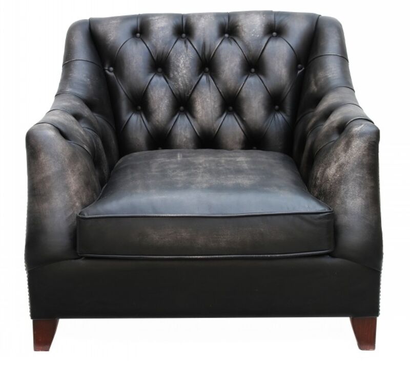 Product photograph of Viscount William Vintage Distressed Leather Armchair from Designer Sofas 4U