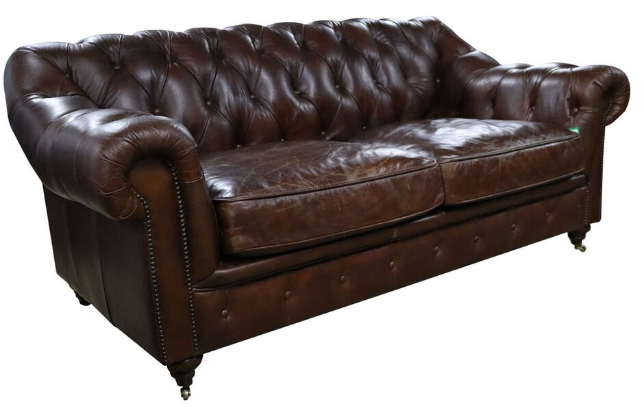 Wellington Chesterfield Leather Sofa