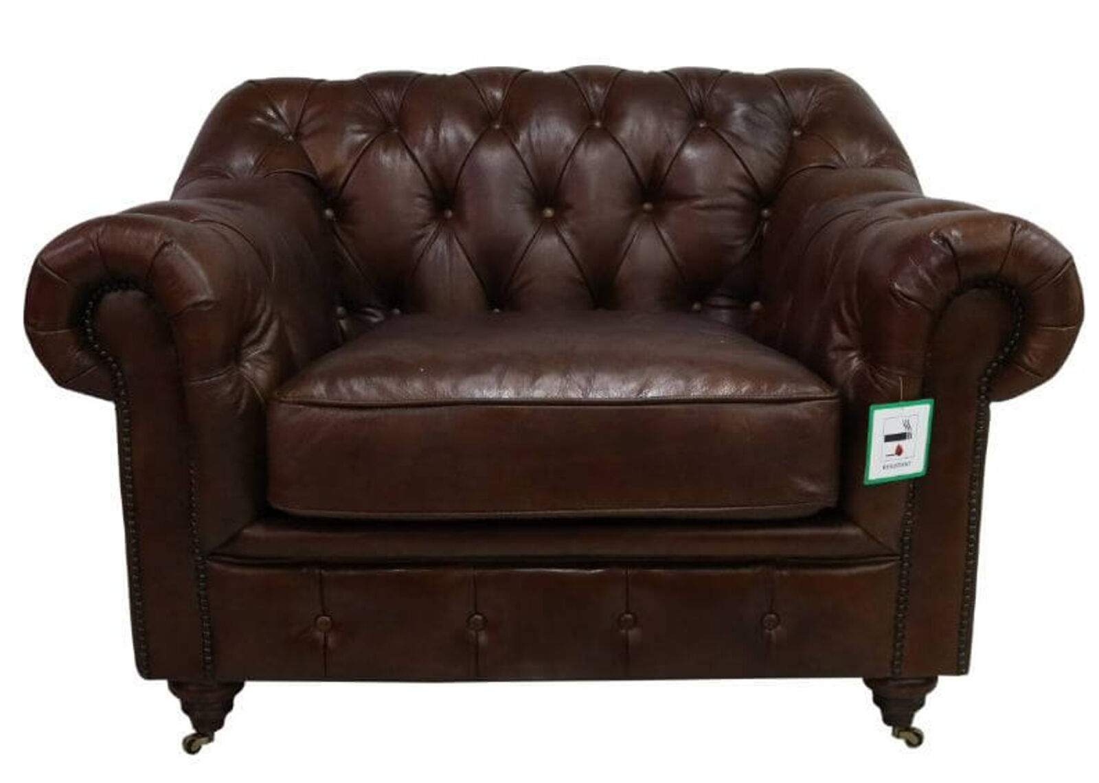 Product photograph of Wellington Chesterfield Vintage Brown Distressed Real Amp Hellip from Designer Sofas 4U