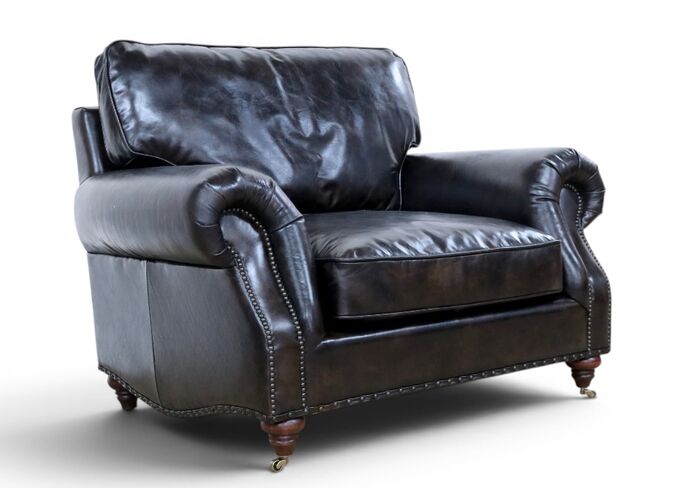 Westminster Luxury Vintage Leather Armchair Tobacco Brown