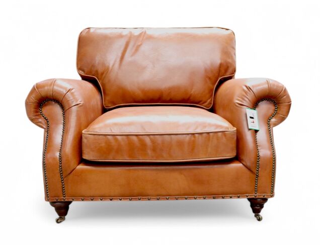 Westminster Vintage Tan Distressed Leather Armchair