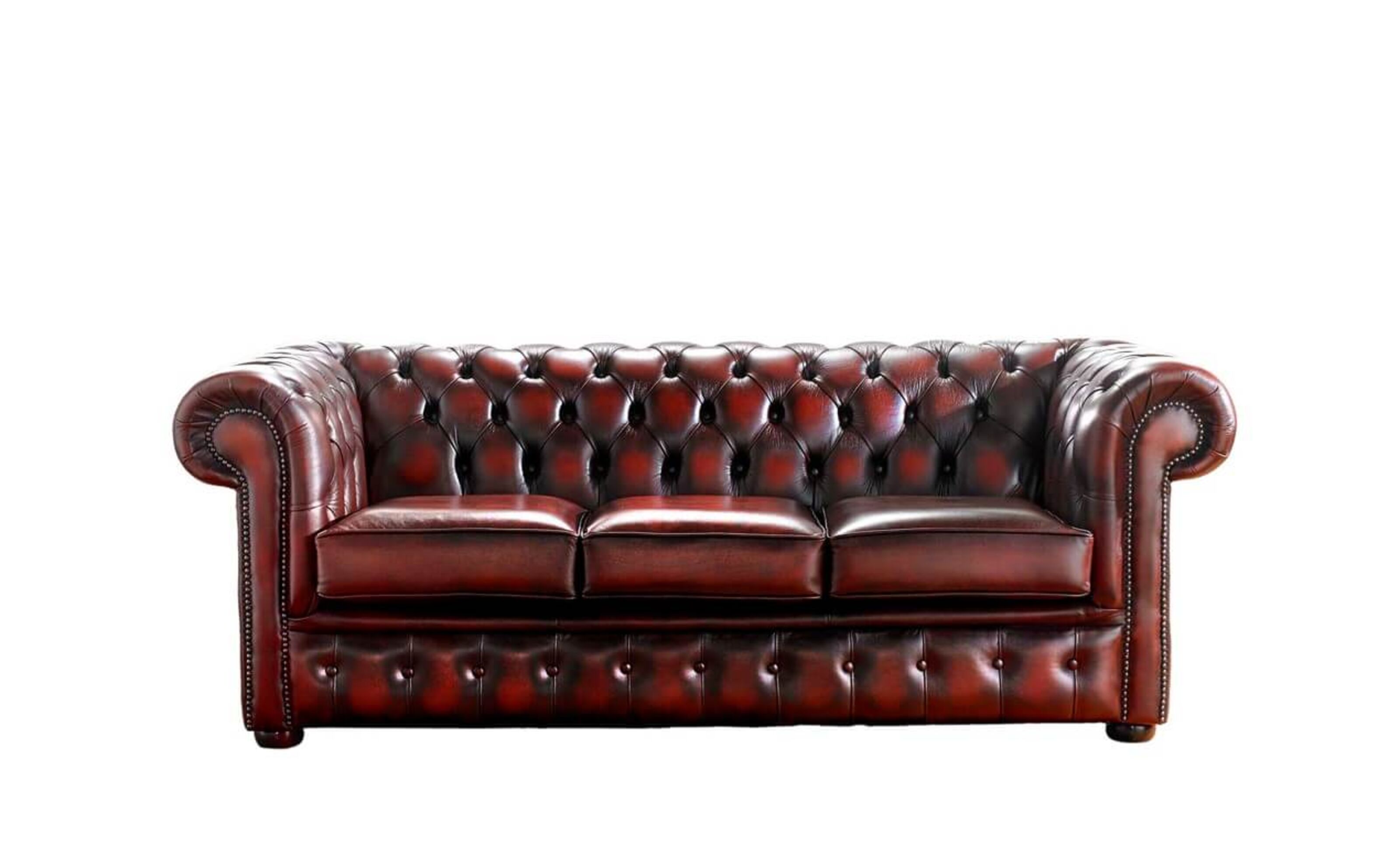 Oxblood Leather Chesterfield Sofa, Red Chesterfield Sofa Set