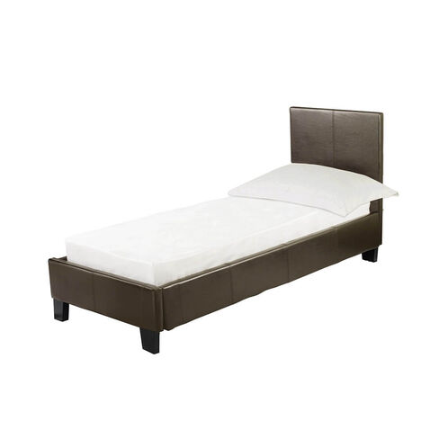 Gabriella Brown Faux Leather 3.0 Single Bed