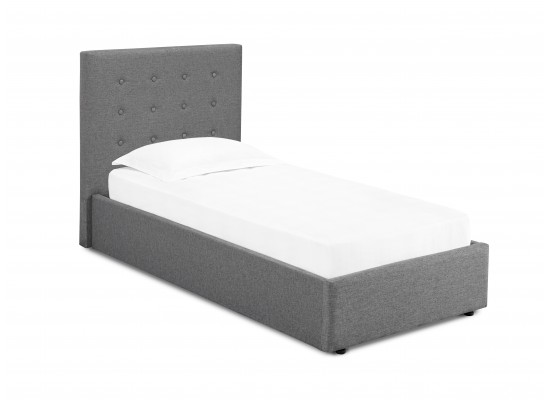 Lucy 3 0 Single Bed Grey Linen Fabric, Grey Suede Bed Frame Single