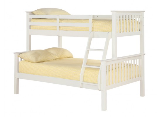 White Wooden Bunk Bed, Home Zone Bunk Beds