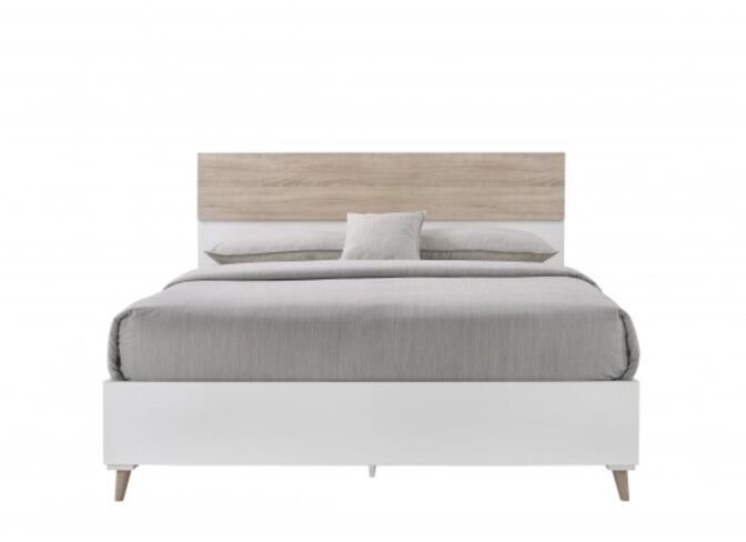 Astrid White Finish And Oak Detail 4.6 Double Bed