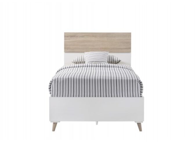 Astrid White Finish And Oak Detail 3.0 Single Bed