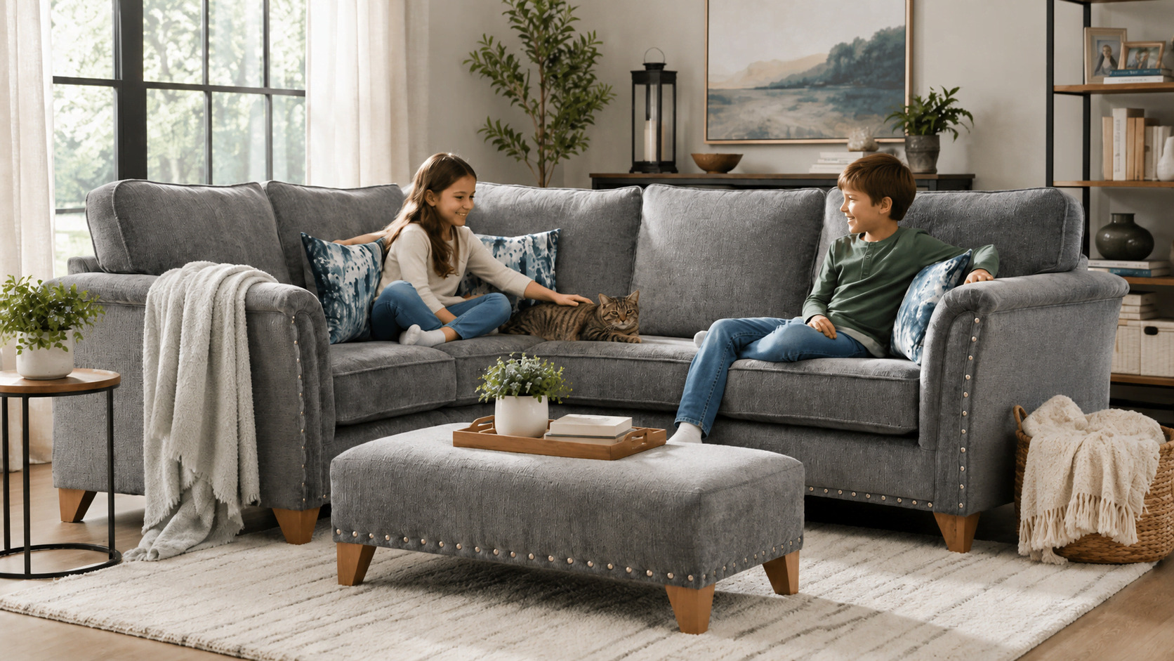 cozy-living-room-with-family-and-cat