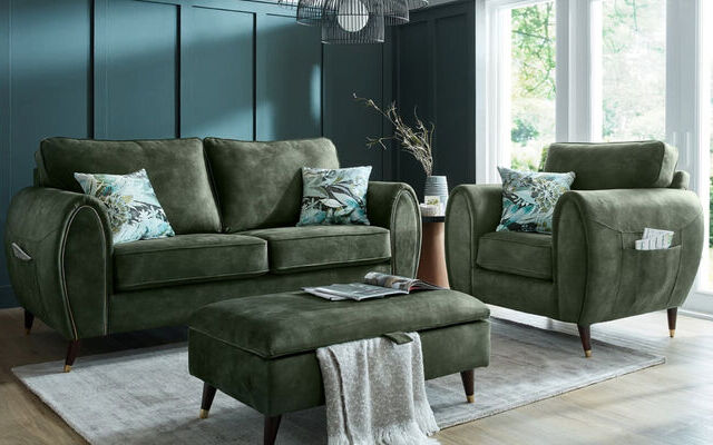 Dark Green Sofa Living Room Ideas