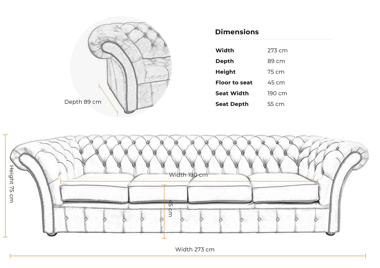 Four-Seater Sofa Sizes