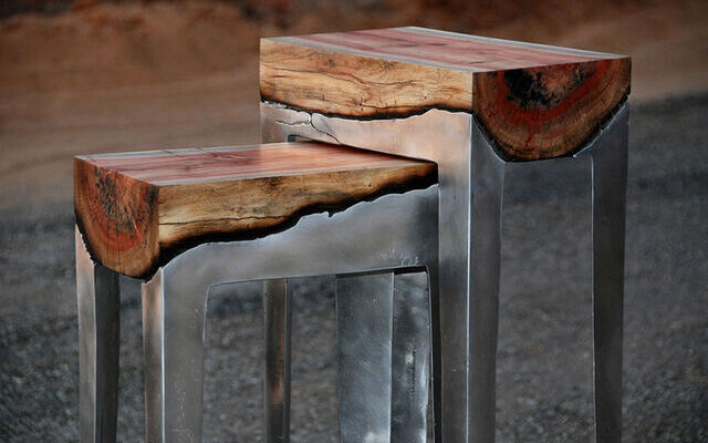 Wood and metal furniture with a difference