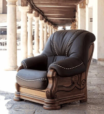 Italian Leather Armchairs