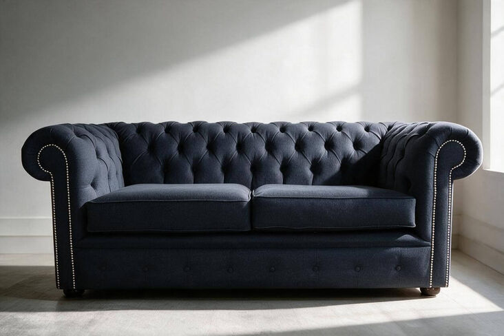 Chesterfield 2.5 Seater Settee Gleneagles Charcoal Fabric Offer