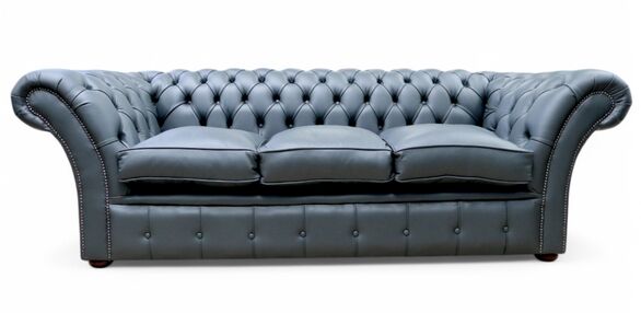 Grey Chesterfield Sofa & Chairs