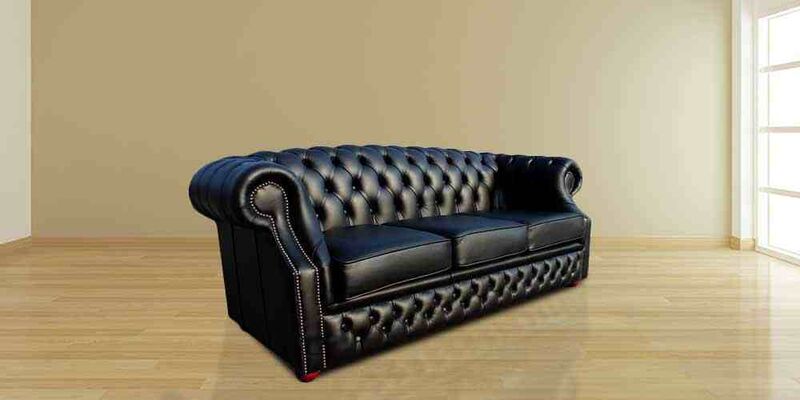 Product photograph of Black Chesterfield Buckingham 3 Seater Sofa Designersofas4u from Designer Sofas 4U