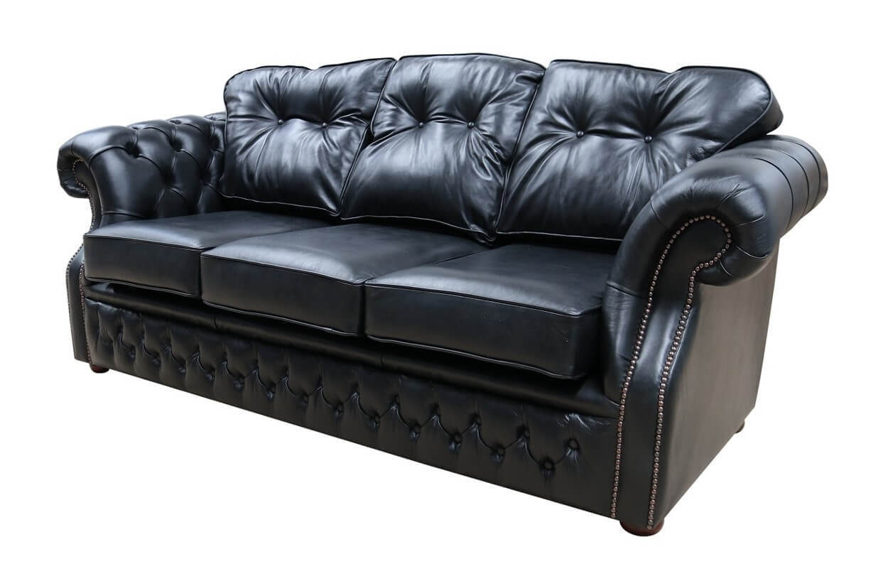 Chesterfield Era 3 Seater Sofa Old English Black Real Leather Designer Sofas4u Chesterfield Era 3 Seater Sofa Old English Black Real Leather Designer Sofas4u