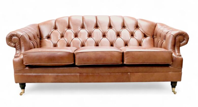 Chesterfield Victoria 3 Seater Sofa Settee Legacy Antique Whisky Leather