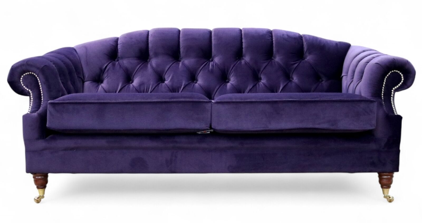 Victoria 3 Seater Chesterfield sofa Amethyst Purple Velvet | DesignerSofas4U