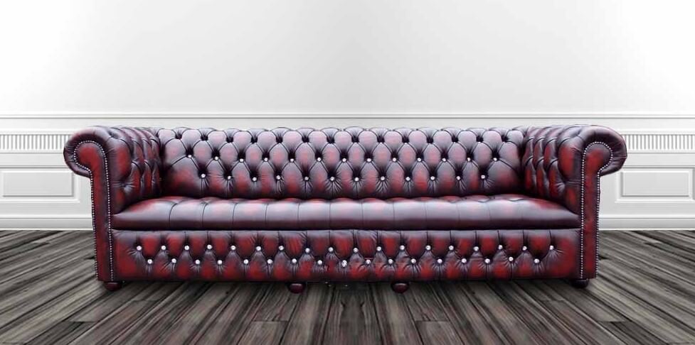 bespoke leather chesterfield sofa