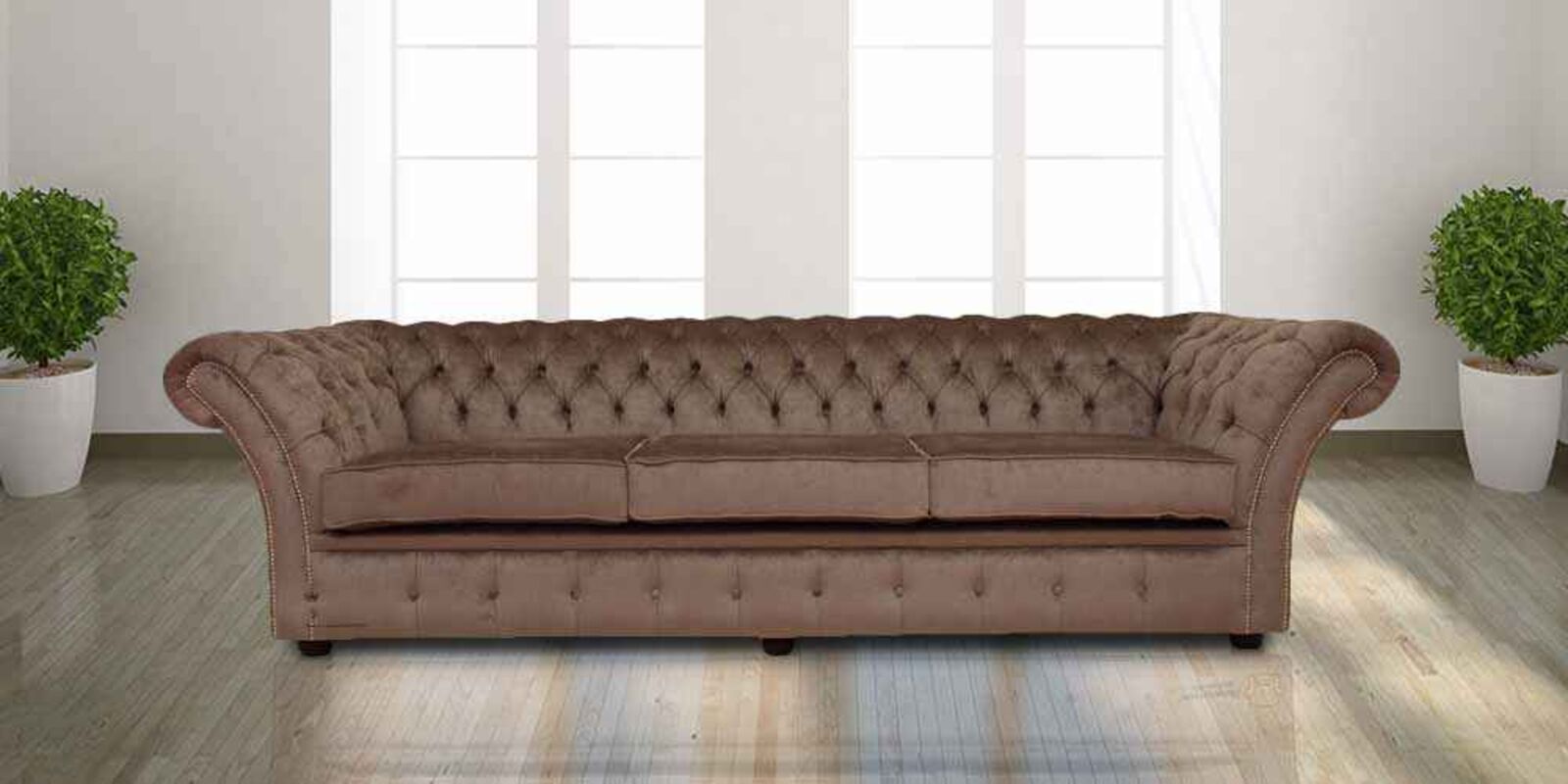 Product photograph of Buy Fabric Chesterfield 12 Month Warranty Designersofas4u from Designer Sofas 4U