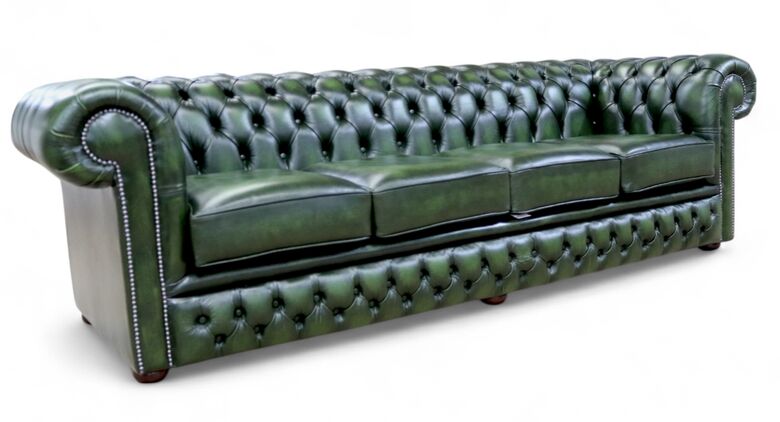 Chesterfield Winchester 4-Seater Sofa Antique Green