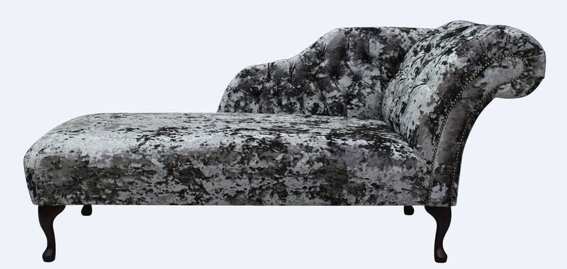 Product photograph of Chesterfield Velvet Chaise Lounge Day Bed Lustro Flint Amp Hellip from Designer Sofas 4U