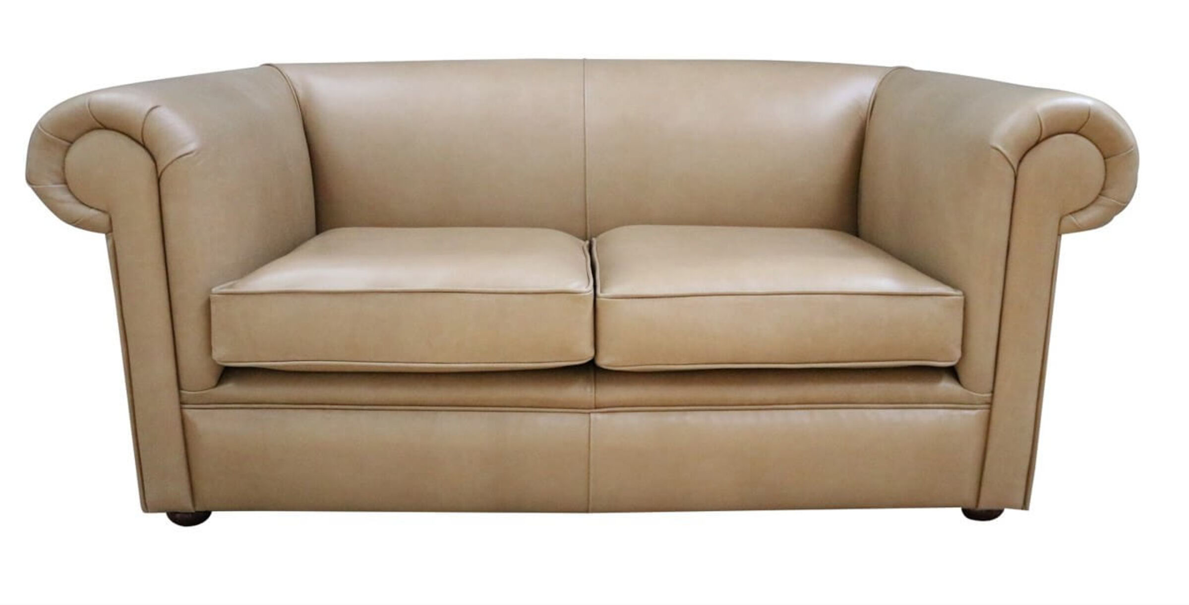 Buy parchment leather Chesterfield sofa DesignerSofas4U