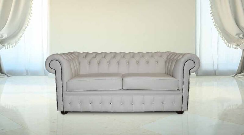 Product photograph of Designersofas4u Buy 2 Seater Crystal White Leather Chesterfield Amp Hellip from Designer Sofas 4U