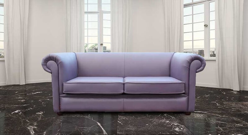 Product photograph of Chesterfield Berkeley 2 Seater Settee Amethyst Purple Leather Sofa from Designer Sofas 4U