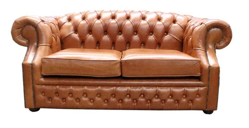Product photograph of Chesterfield Buckingham 2 Seater Old English Bruciato Leather Amp Hellip from Designer Sofas 4U