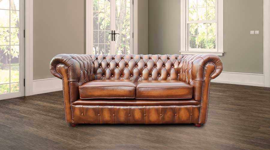 Chesterfield London 2 Seater Antique Tan Leather Sofa Settee Offer Chesterfield London 2 Seater Antique Tan Leather Sofa Settee Offer