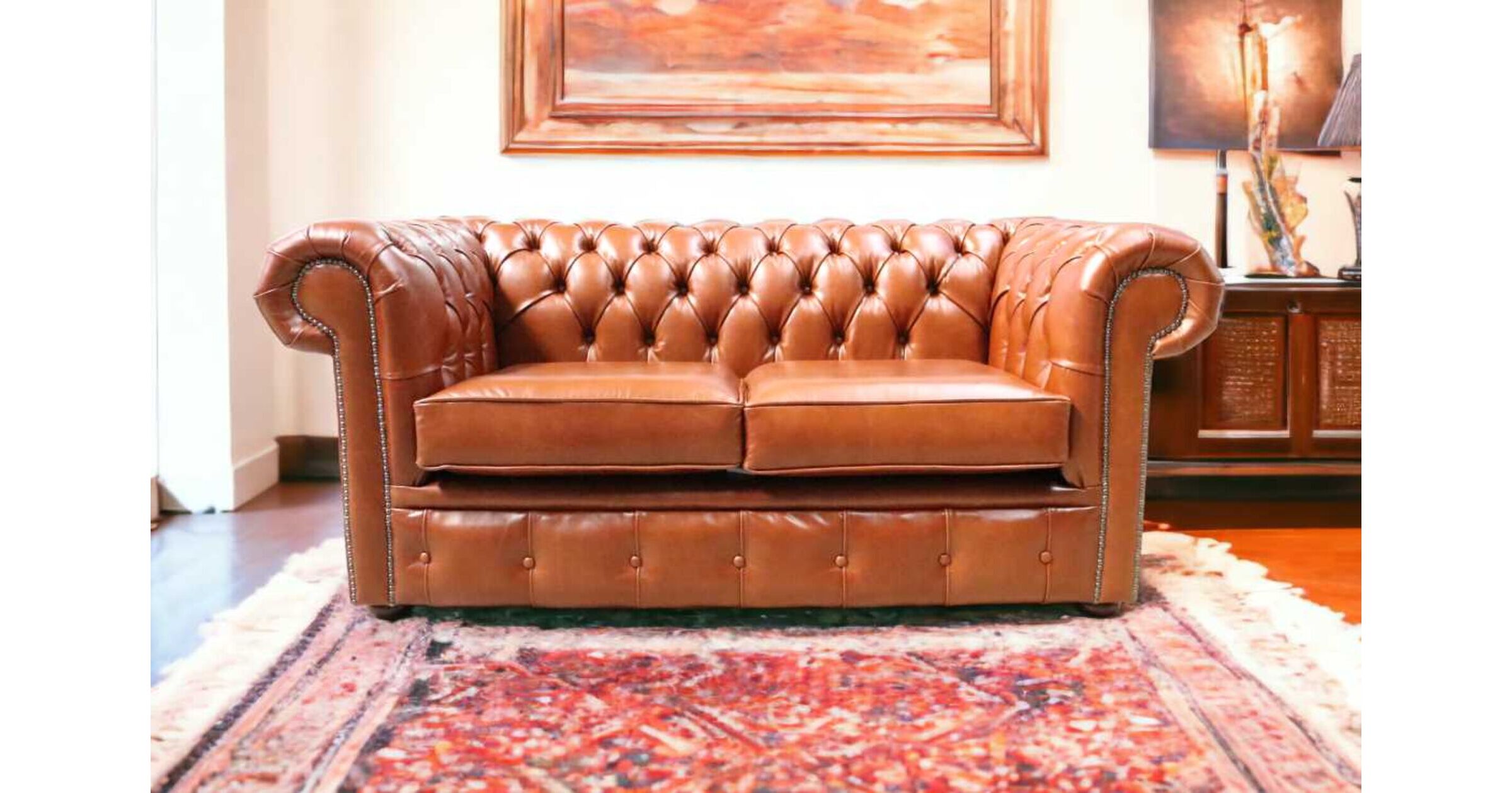 Malt leather Chesterfield sofa UK DesignerSofas4u