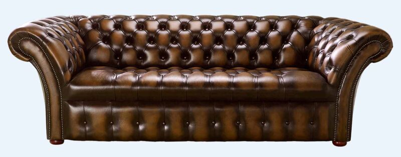 Product photograph of Chesterfield 3 Seater Balmoral Buttoned Seat Sofa Antique Tan Amp Hellip from Designer Sofas 4U