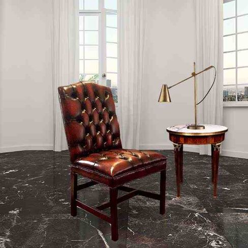 Chesterfield Gainsborough Antique Real Leather Dining Chair