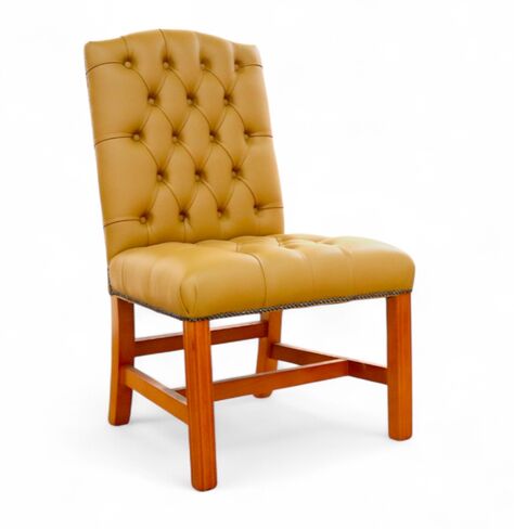 SPECIAL OFFER Chesterfield Gainsborough Parchment Leather Dining Chair