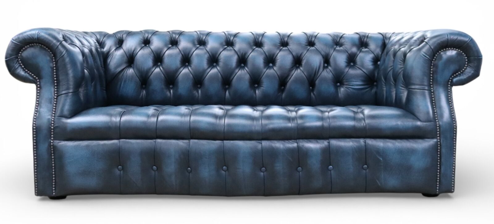 Chesterfield Darcy 3 Seater Antique Blue Leather Sofa Offer